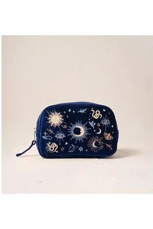 ELIZABETH SCARLETT Boho Mysticism Velvet Makeup Bag Size: Os, Col - Os