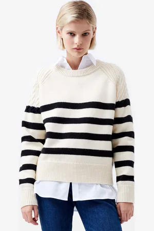 French Connection Quinley Stripe Jumper | - L