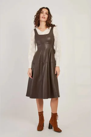 Derhy Valeska Pu Dress - Black / S