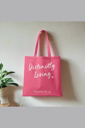 Distinctly Living Tote Bag - Various Colours - Pale Pink