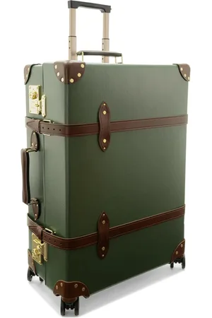 Globe Trotter Suitcase Centenary Large Check-in Case - 4 Wheels Green/