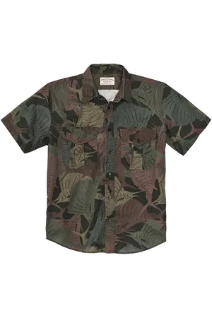 Filson Short Sleeve Washed Feather Cloth Shirt - Sailfish / Dark - Small