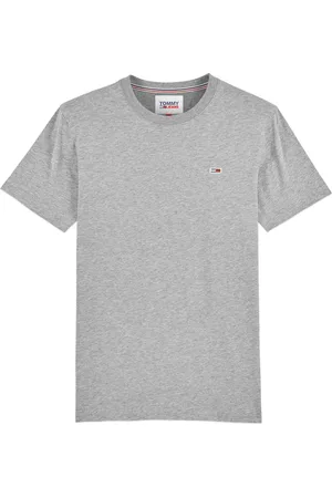 Tommy Hilfiger Tommy Jeans New Flag T-shirt - Lt Grey Heather - Small