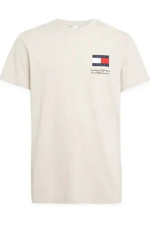 Tommy Hilfiger Tommy Jeans Slim Essential Flag T-shirt - Newsprint - Large