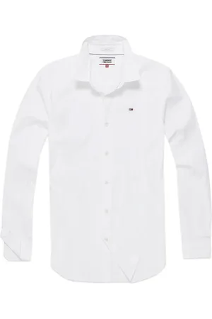 Tommy Hilfiger Original Flag Stretch Long Sleeve Shirt - - Small