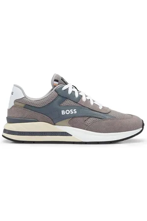 HUGO BOSS Kurt Runner Sdme Trainers - Medium Grey - Uk 7