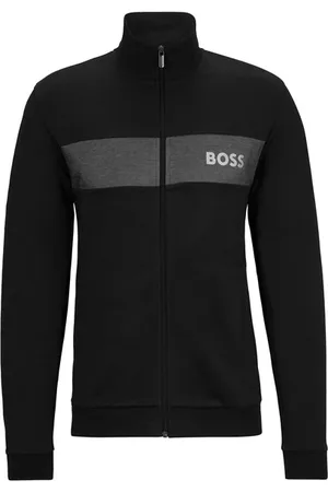 HUGO BOSS Cotton Blend Full Zip Track Top - - Small