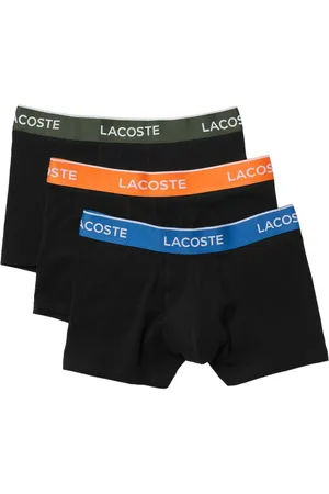 Lacoste 3 Pack Cotton Stretch Trunks 5h3401 - With Blue/orange/khaki - Medium