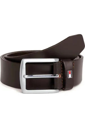 Tommy Hilfiger Denton Leather Belt - Dark - 85