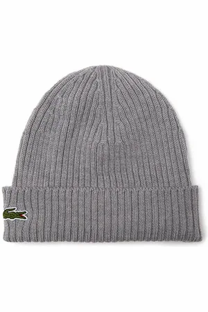Lacoste Rb0001 Knitted Wool Beanie - Heather Agate - One Size