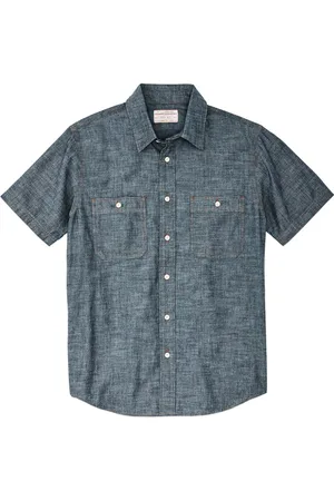 Filson Short Sleeve Chambray Shirt - Chambray - X-large