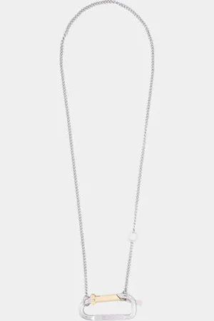 ARIES Mini Carabiner Chain Necklace - - 14/22 Inch