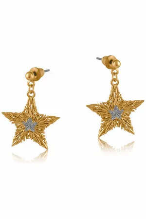 Big Metal London Etoile Stud Earrings- London - Gold