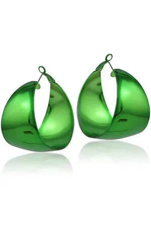 Big Metal London Ivanka Statement Metal Earrings - London