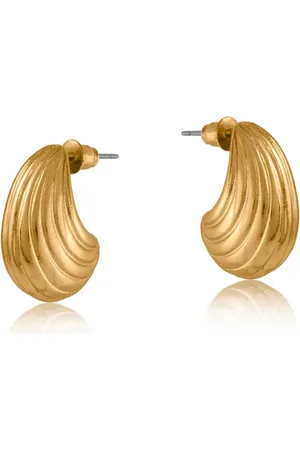 Big Metal London Aspasia Teardrop Shape Earrings - London - Gold