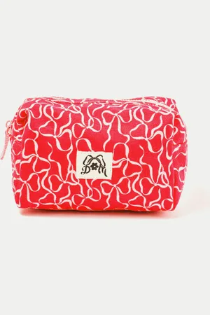 Damson Madder Bow Print Make Up Bag
