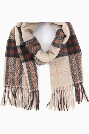Edit & Oak & Chocolate Traditional Check Scarf