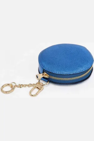 Edit & Oak Metallic Round Leather Coin Purse