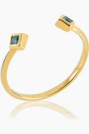 Rachel Jackson Topaz Deco Adjustable Ring