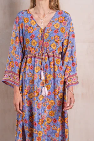 Sunshine Vintage Colour Silk Beachy Sun Dress