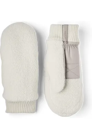 Hestra Emilia Off White Natural Grey Gloves - 6