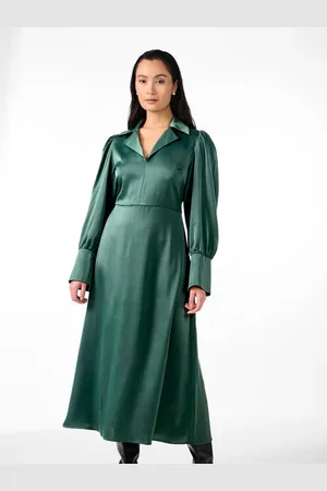 Y.A.S Pella Satin Midi Dress - Xs
