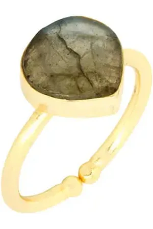 Ashiana Lily Ring Labradorite
