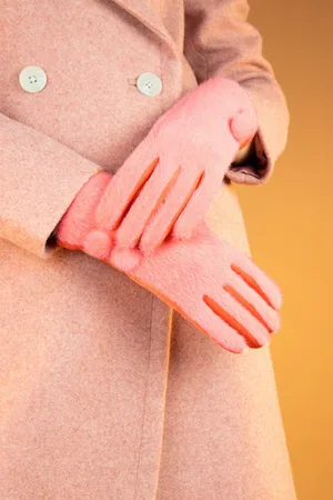Pink Powder Grace Gloves In