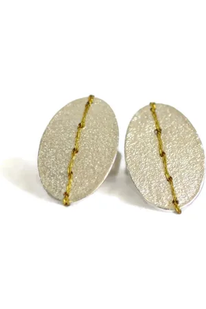 Sara Buk Jewellery Sewn Up Small Ear Rings Sue2g