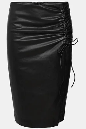 ESPRIT Faux Leather Pencil Skirt - 36 | Uk 10