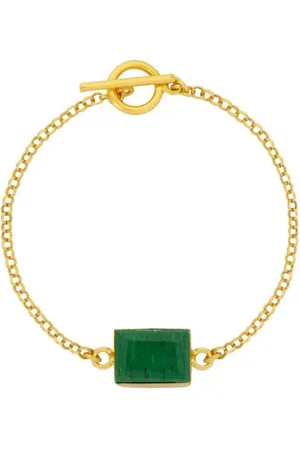 Ashiana Delta Bracelet Malachite