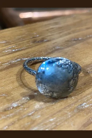 Silver Siren Round Ring