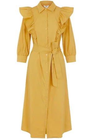 Object Print Long Sleeved Dress - 40 | Uk 14