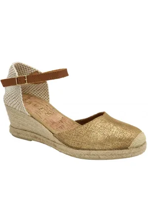 Ravel Enyo Metallic Leather Espadrille Wedge Sandals - Uk 4 / Eu 37