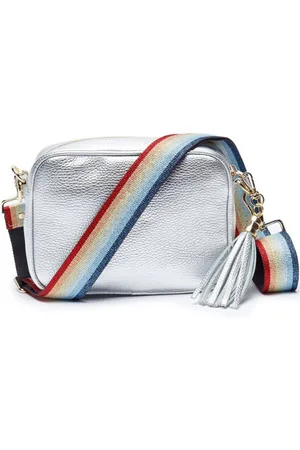 Elie Beaumont Cross Bag In With Rainbow Stripe Strap