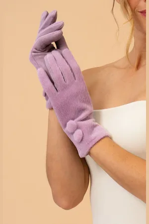 Pink Powder Grace Gloves In