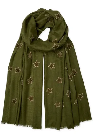 SOMERVILLE . Velvet Star Cashmere Pashmina - /