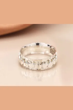 POM Amsterdam Spinning Ring With Moving Band Of Hearts - Small
