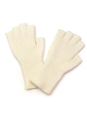 POM Amsterdam Ribbed Knit Fingerless Gloves