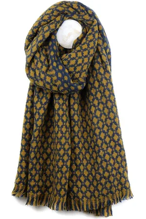POM Amsterdam Retro Tile Winter Scarf - /Dijon