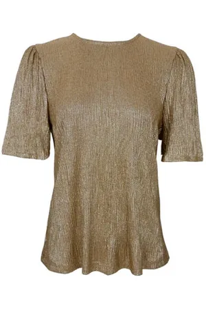 Black Colour Glossy Blouse - - S/m