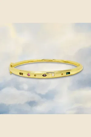 Junk Jewels Kaleidoscope Gemstone Bangle In