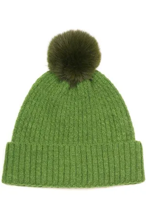 POM Amsterdam Recycled Yarn Bobble Hat - Grass