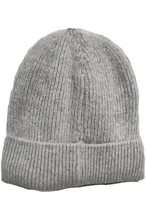 Joya Pale Grey Fleece Lined Wool Blend Hat
