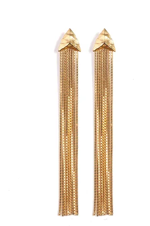 Rachel Entwistle Modern Primitive Drape Chain Earrings -