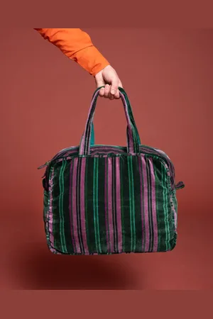 Les Touristes Velvet Poppins Weekend Bag, Margate Dark
