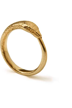 Rachel Entwistle Ouroboros Snake Ring Large - R / Vermeil - R / Without Stones