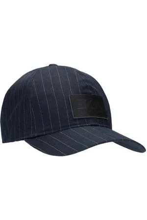 Brgn By Lunde & Gaundal ‘Solregn’ Cap - Navy Pinstripe