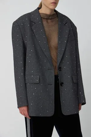Stella Nova Rhinestone Suiting Blazer - 34