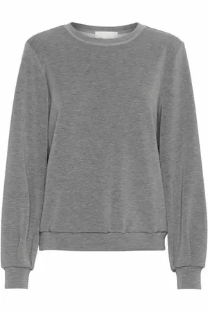 My Essential Wardrobe - The Sweat Blouse - Dark Grey Melange - Xs /